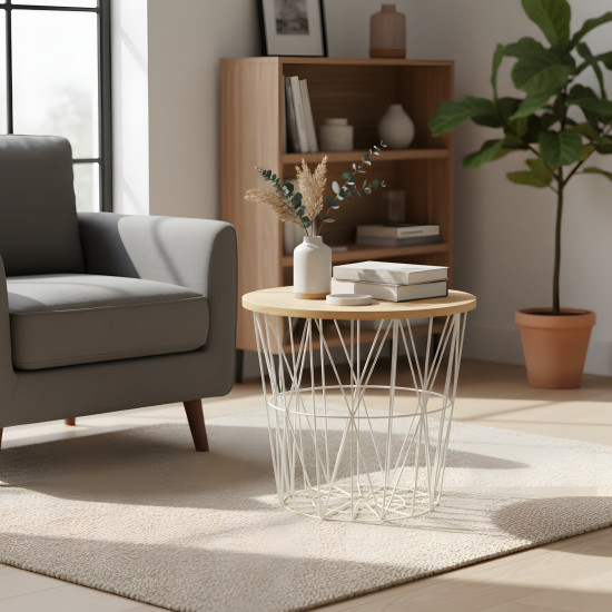 Metal & Wood Table Small